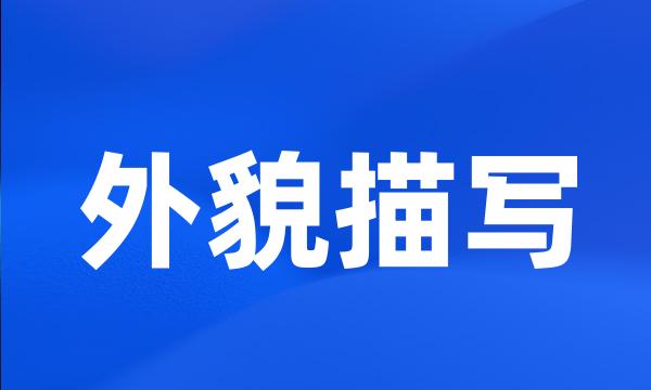 外貌描写